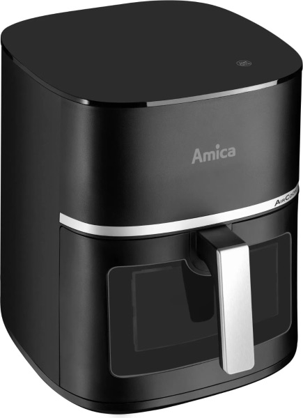Аерогриль Amica AFM 6020, 7,2 л, 10 програм, з вікном, чорний — фото 3