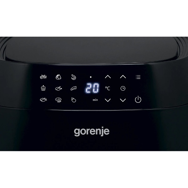 Аерогриль Gorenje AF1409DB, 3,5 л, 1400 Вт, 9 програм, чорний — фото 3