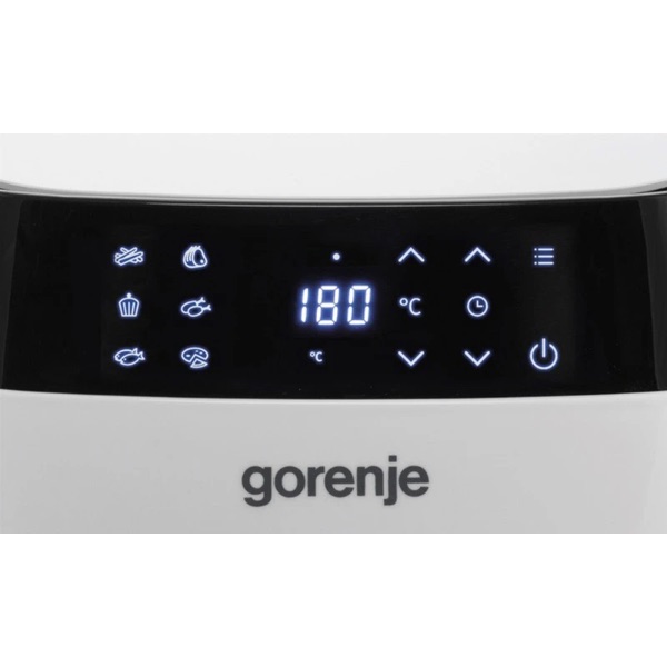 Аерогриль Gorenje AF1409DW, 3,5 л, 1400 Вт, 9 програм, білий — фото 6