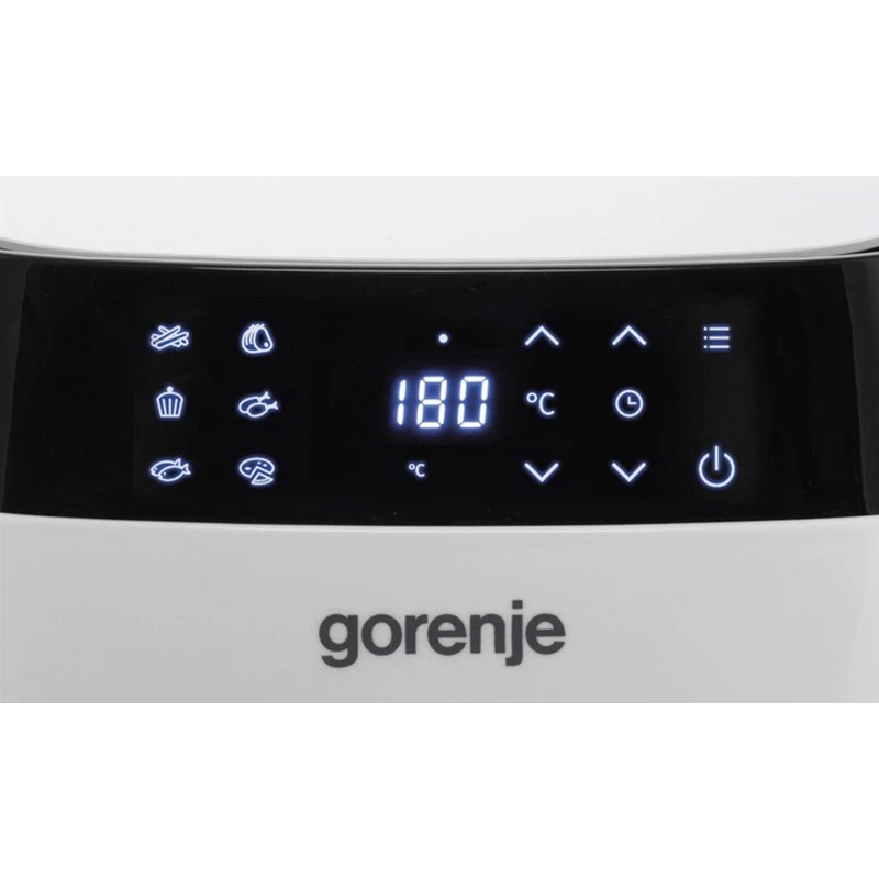 Аерогриль Gorenje AF1409DW, 3,5 л, 1400 Вт, 9 програм, білий — фото 6