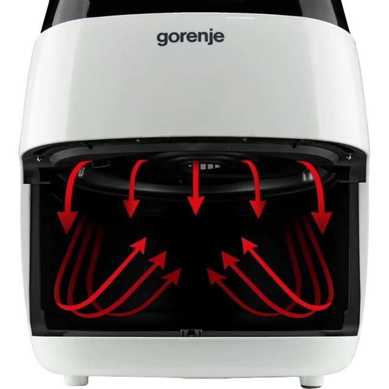 Аерогриль Gorenje AF1409DW, 3,5 л, 1400 Вт, 9 програм, білий — фото 7